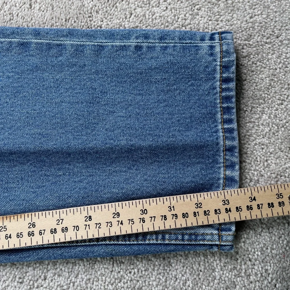 Levis 505 Jeans Mens 38x34 Blue Straight Leg Cotton Denim Classic Pants